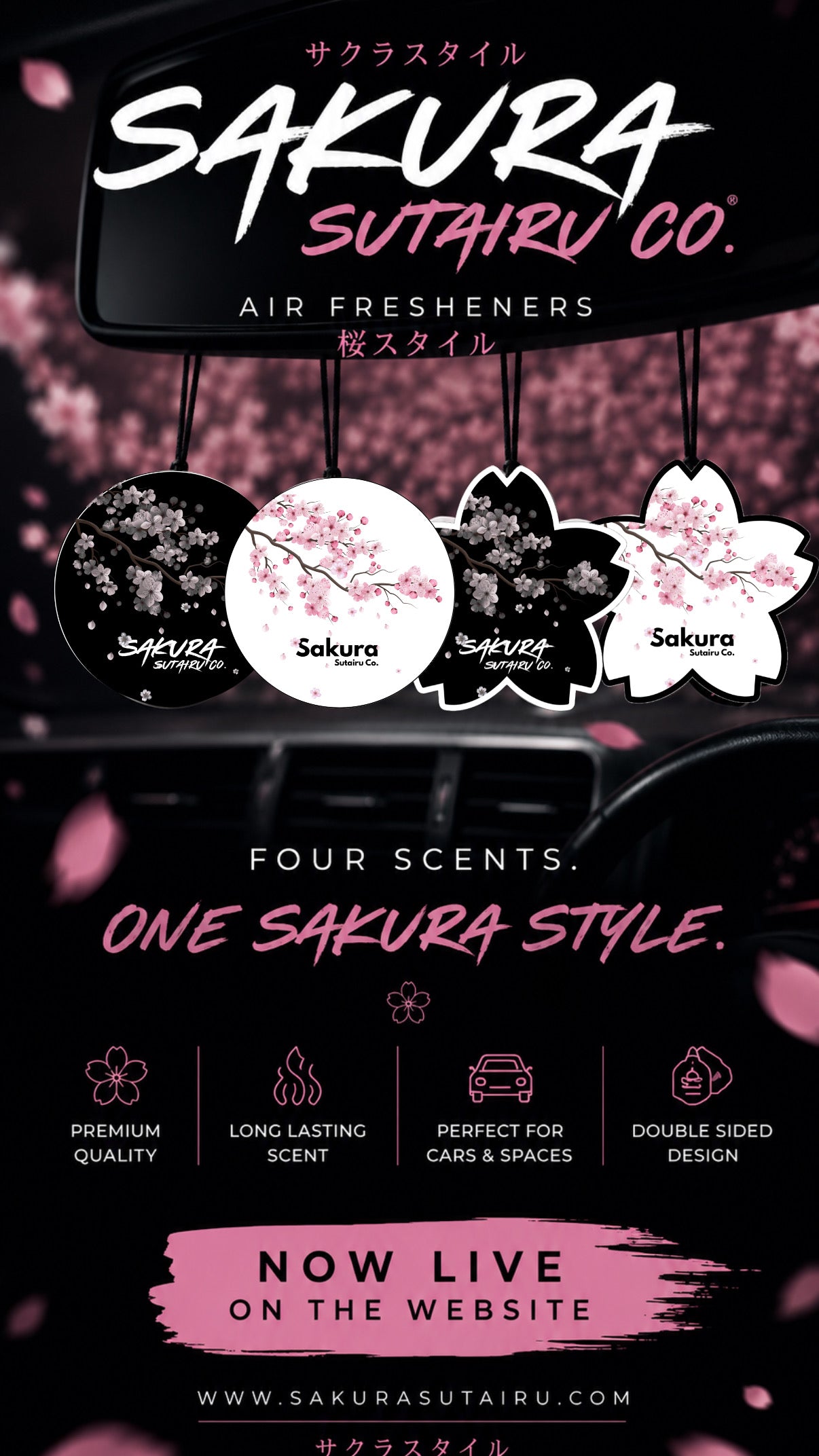 Sakura Sutairu Signature Air Fresheners