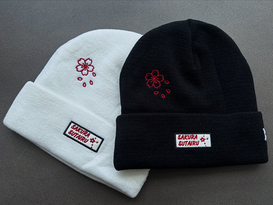 Crimson Sakura Beanie