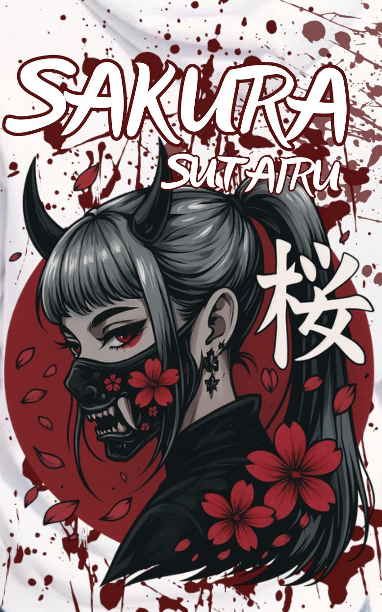 Moonlight: Sakura Red Oni T-shirt