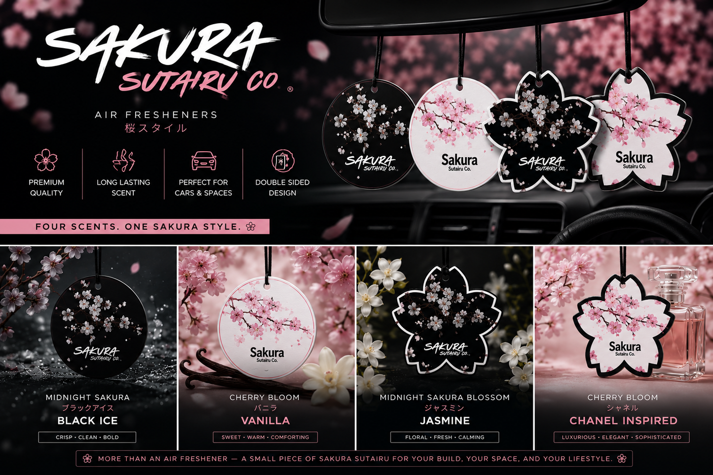 Sakura Sutairu Signature Air Fresheners