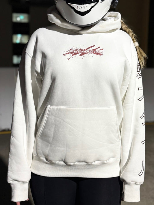 model is size 8-10 but is wearing size M for an oversized fit.